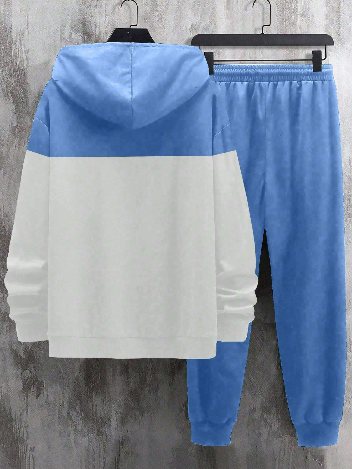 Stylish Manfinity Homme 2-Piece Men's Casual Hoodie & Sweatpants Set - Perfect for Autumn/Winter!