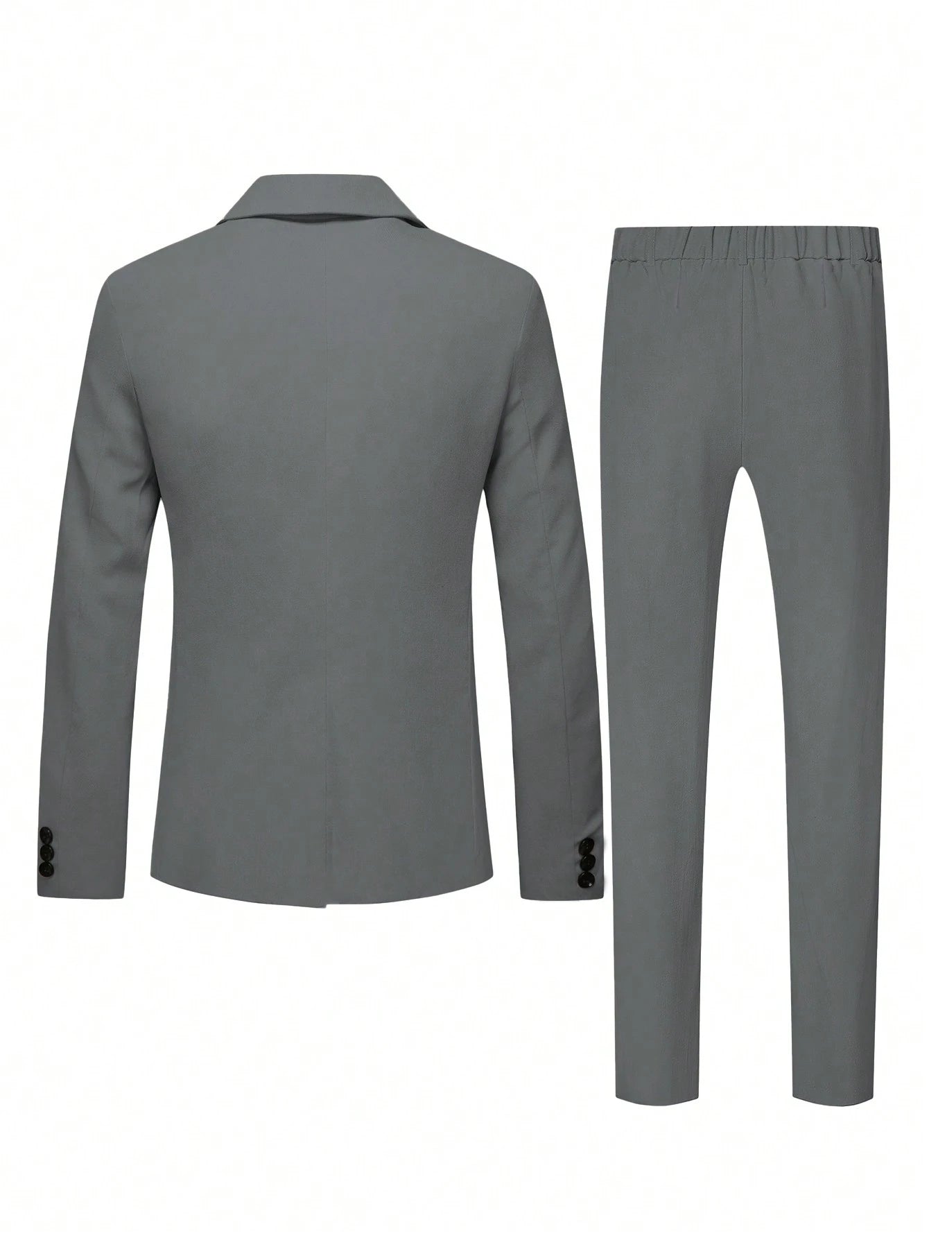 Elevate Your Style: Manfinity Mode Men's Business Suit Jacket and Pant Set with Notched Lapel