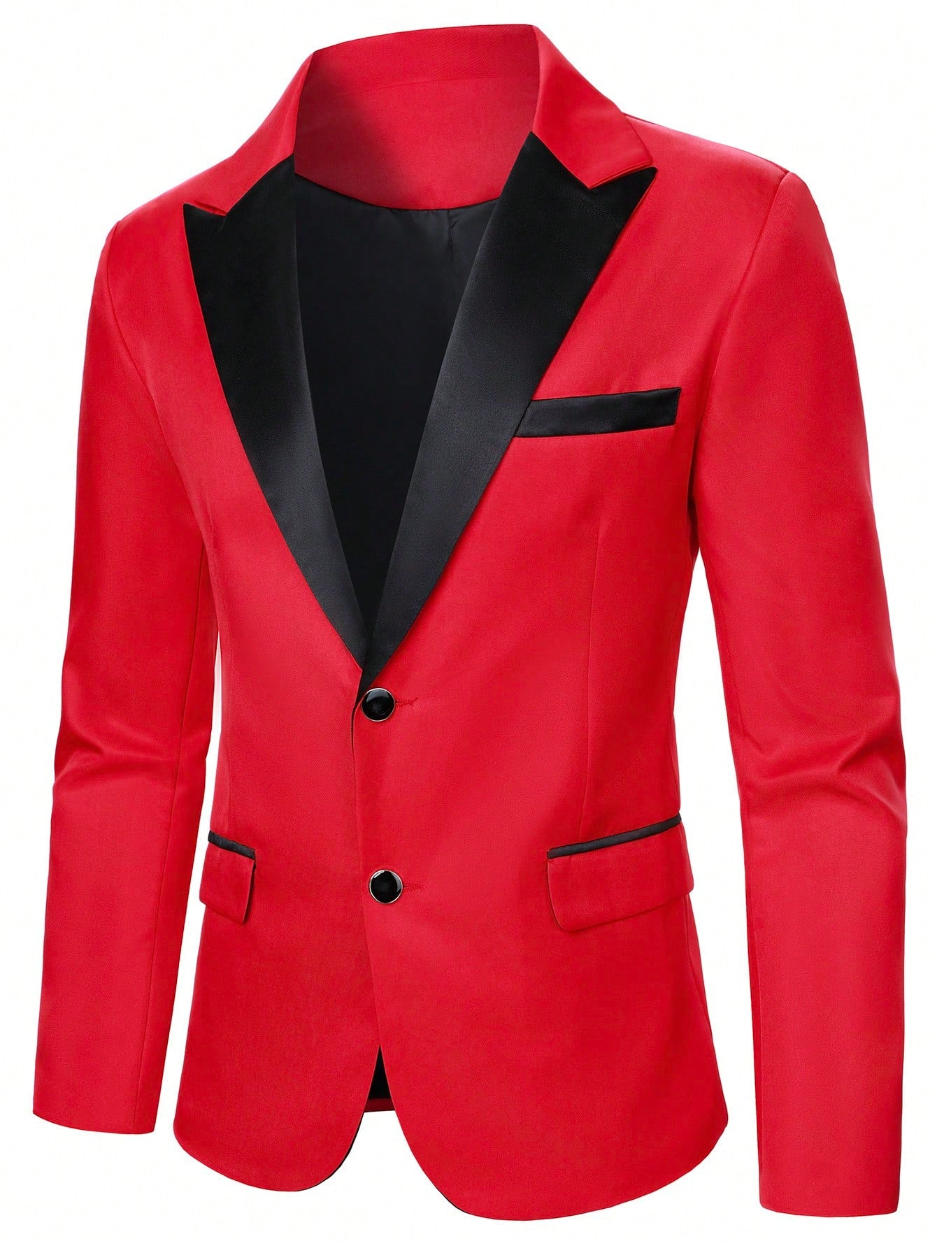 Stylish  Manfinity Men's Double Breasted Suit Jacket and Pants Set