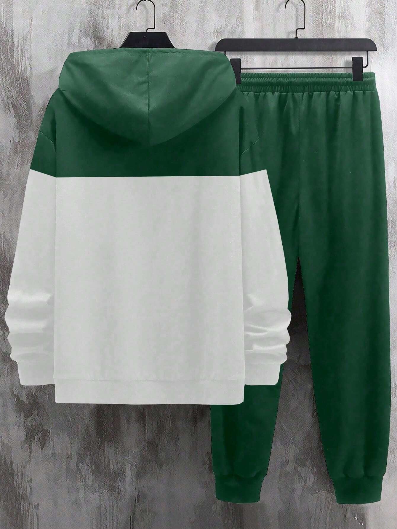 Stylish Manfinity Homme 2-Piece Men's Casual Hoodie & Sweatpants Set - Perfect for Autumn/Winter!