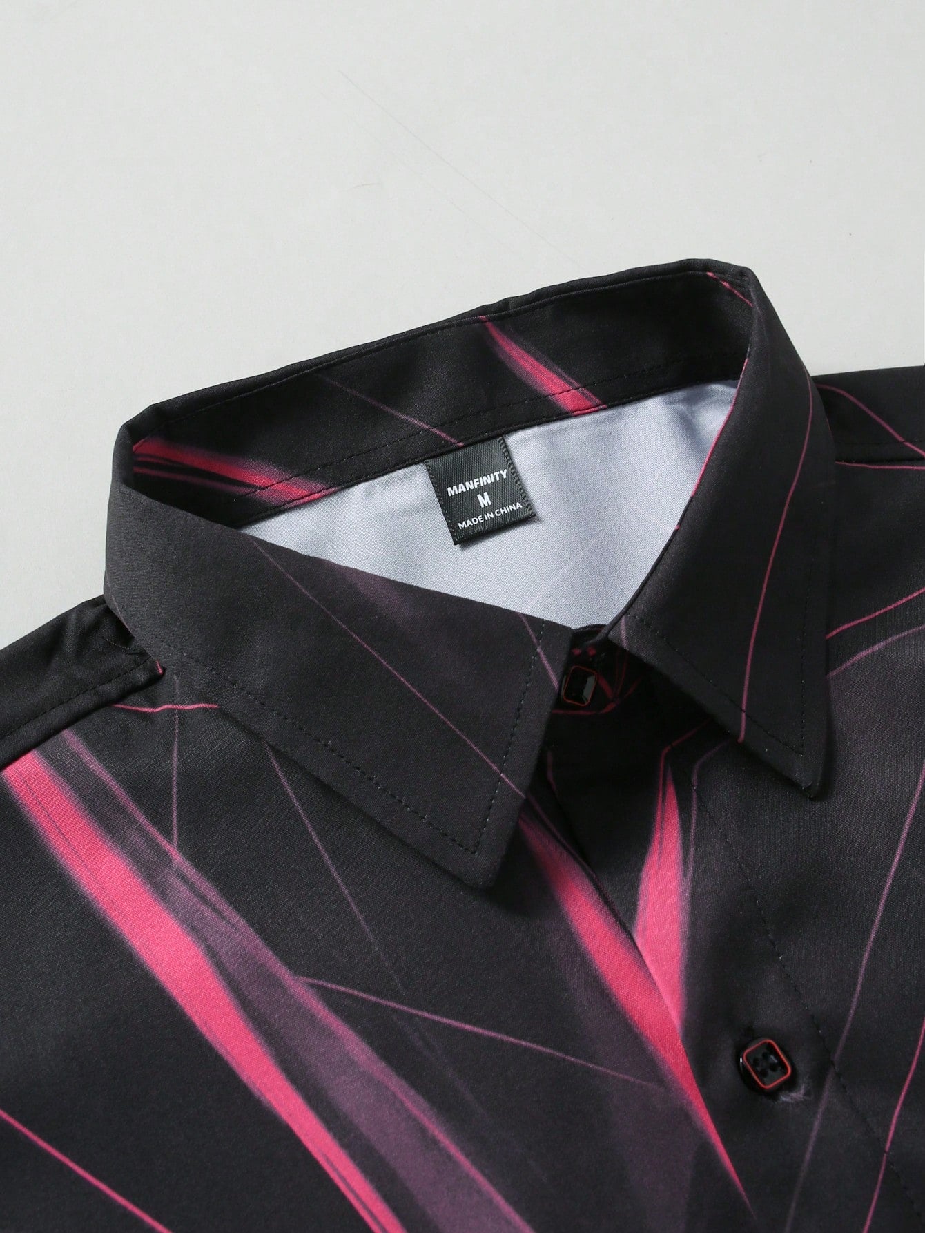 Manfinity LEGND Men's Vintage Geometric Long Sleeve Shirt - Perfect for Prom, Dads & Matching Outfits!