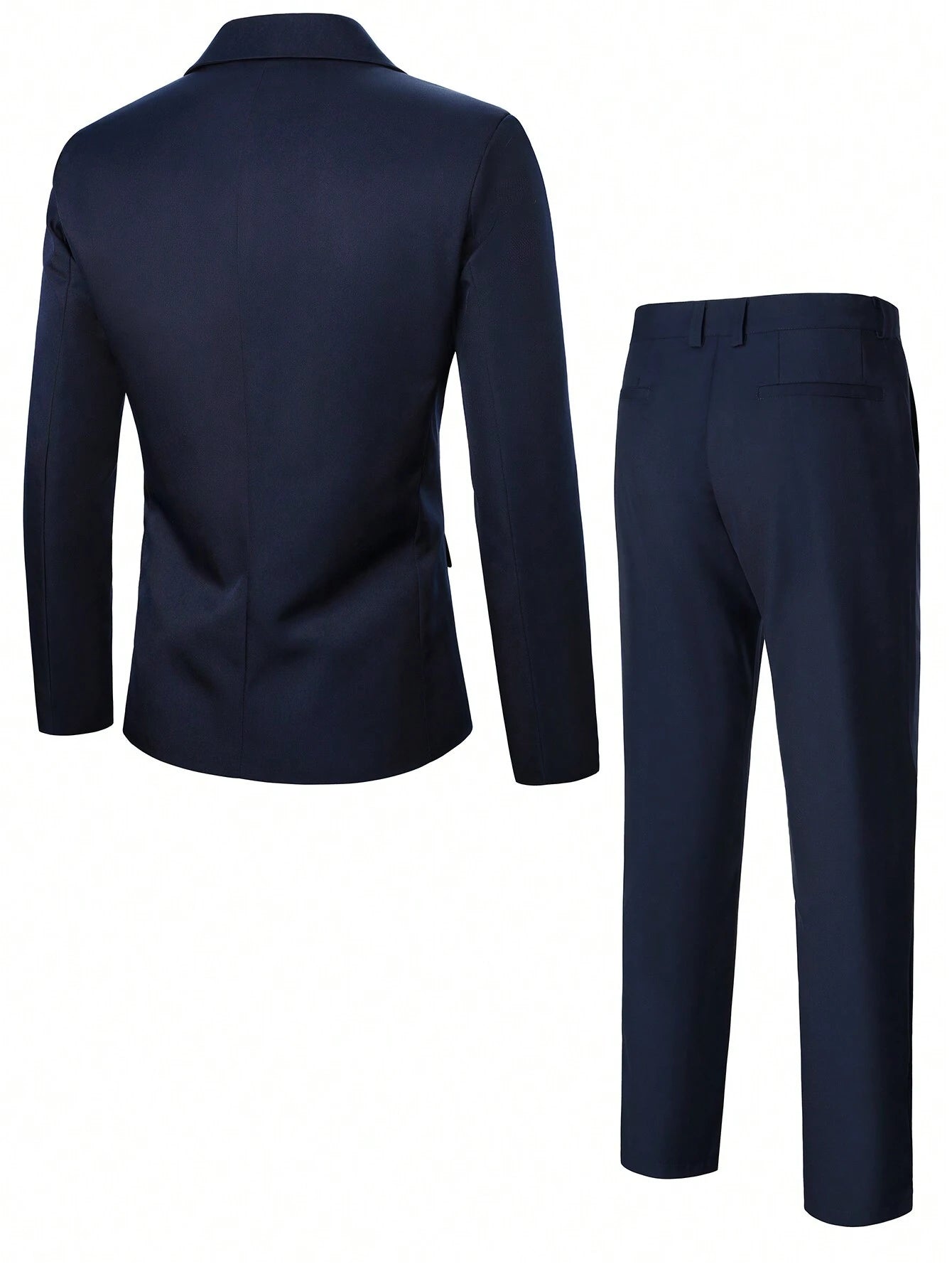 Stylish  Manfinity Men's Double Breasted Suit Jacket and Pants Set