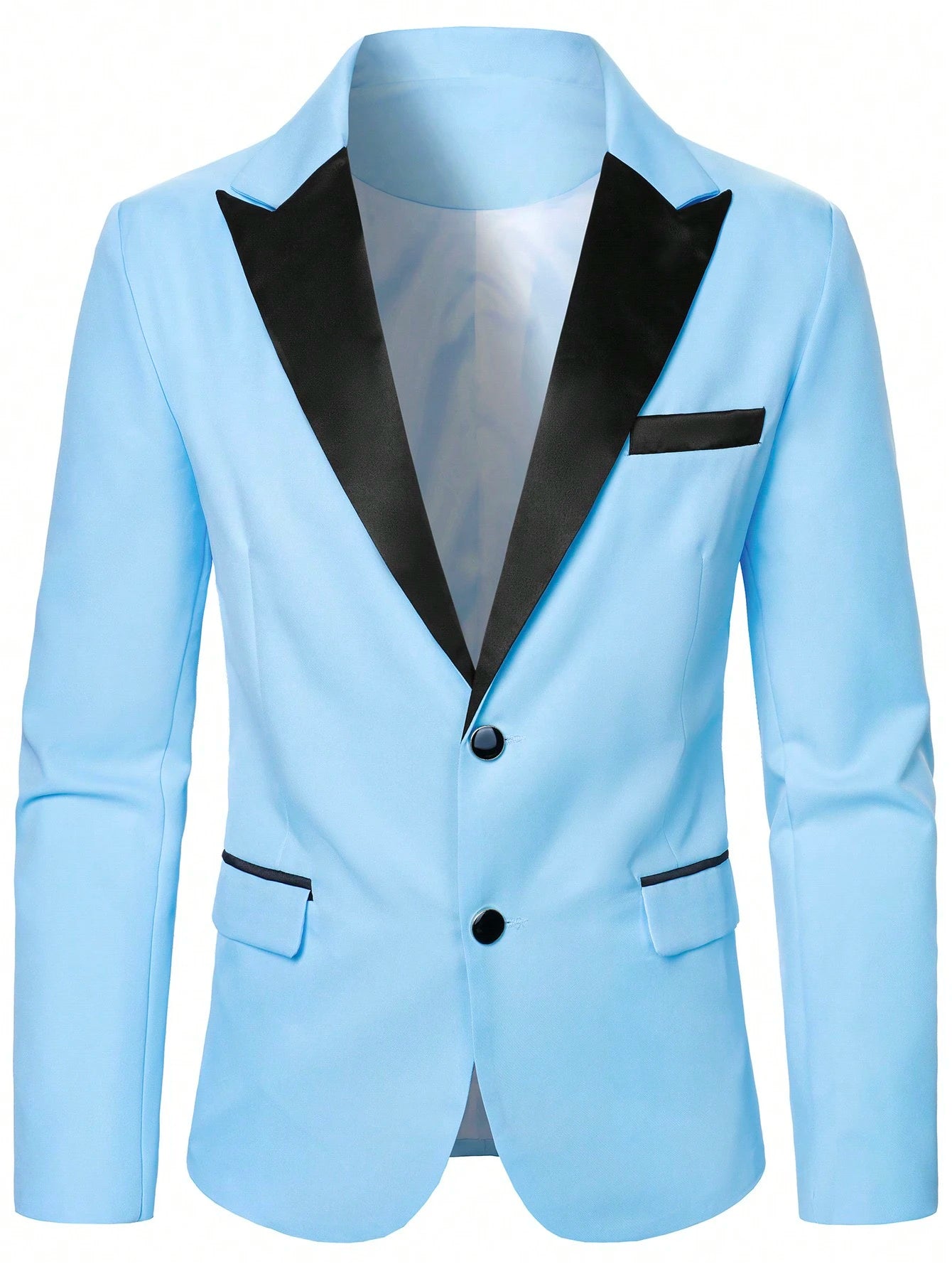 Stylish  Manfinity Men's Double Breasted Suit Jacket and Pants Set